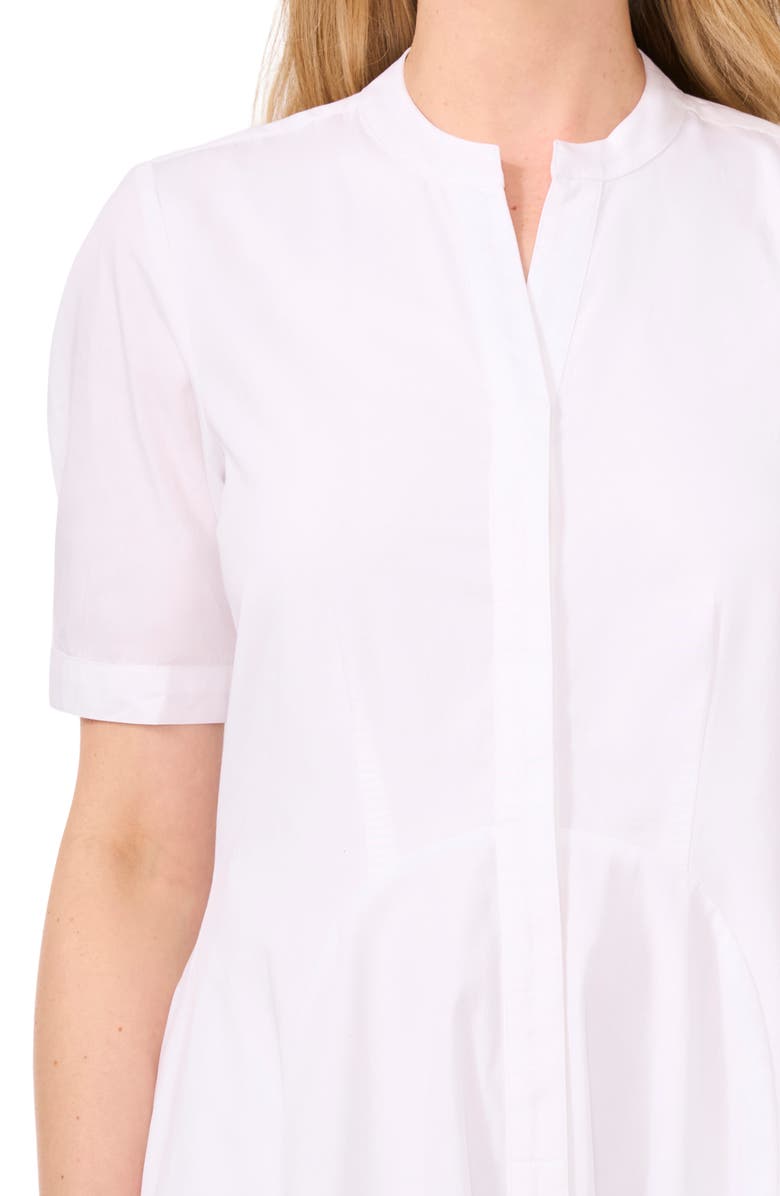 Halogen<sup>®</sup> Cotton Poplin Button-Up Midi Dress, Alternate, color,