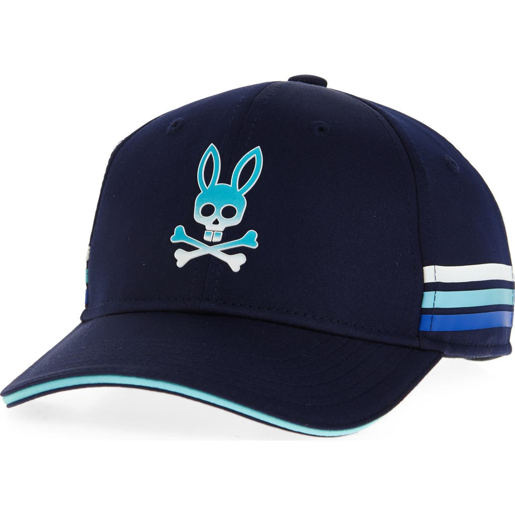 Psycho Bunny Kids' Dax Adjustable Baseball Cap In Blue