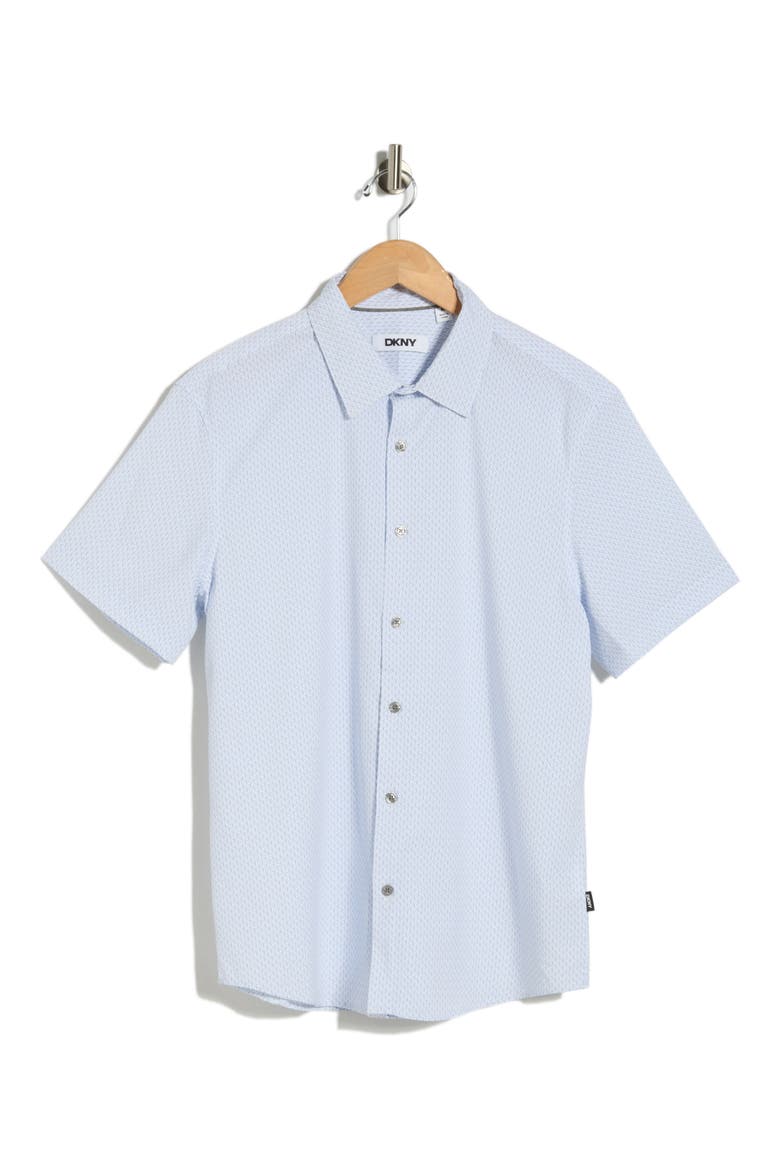 Declan Short Sleeve Button-Up Shirt, Alternate, color, KENTUCKY BLUE