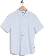DKNY SPORTSWEAR Declan Short Sleeve Button-Up Shirt