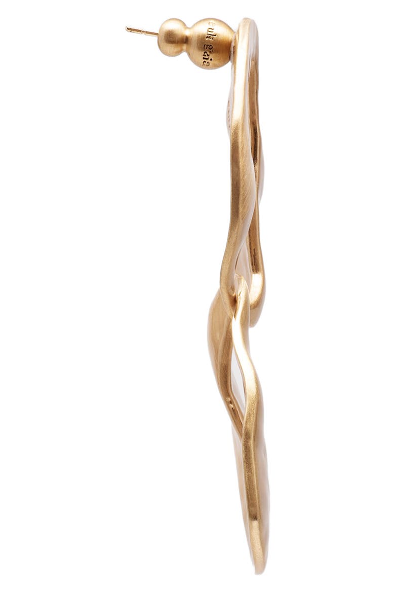 Rue Mini Drop Earrings, Alternate, color, BRUSHED BRASS