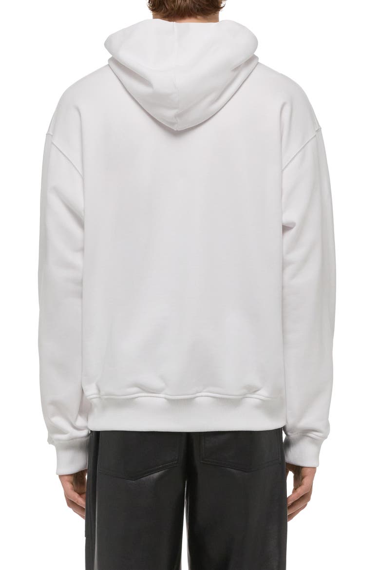 Stencil Logo Graphic Hoodie, Alternate, color, WHITE