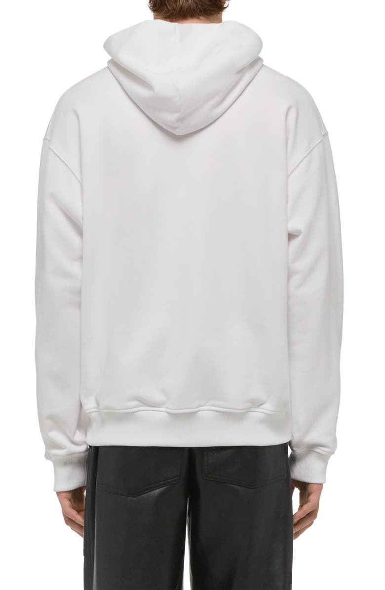 Helmut Lang Stencil Logo Graphic Hoodie, Alternate, color, White