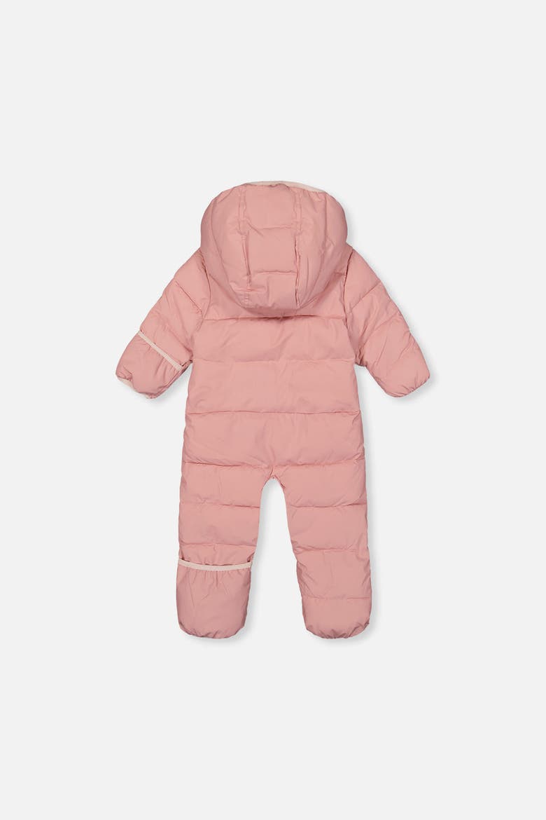 Cloud Car Seat Adapted Fleece-Lined One Piece Snowsuit, Alternate, color, Pale Dusty Pink