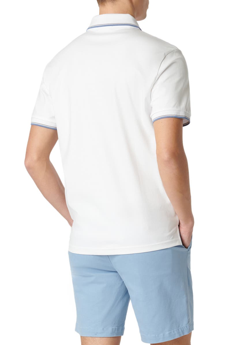 Bugatchi Tipped Johnny Collar Polo, Alternate, color, 