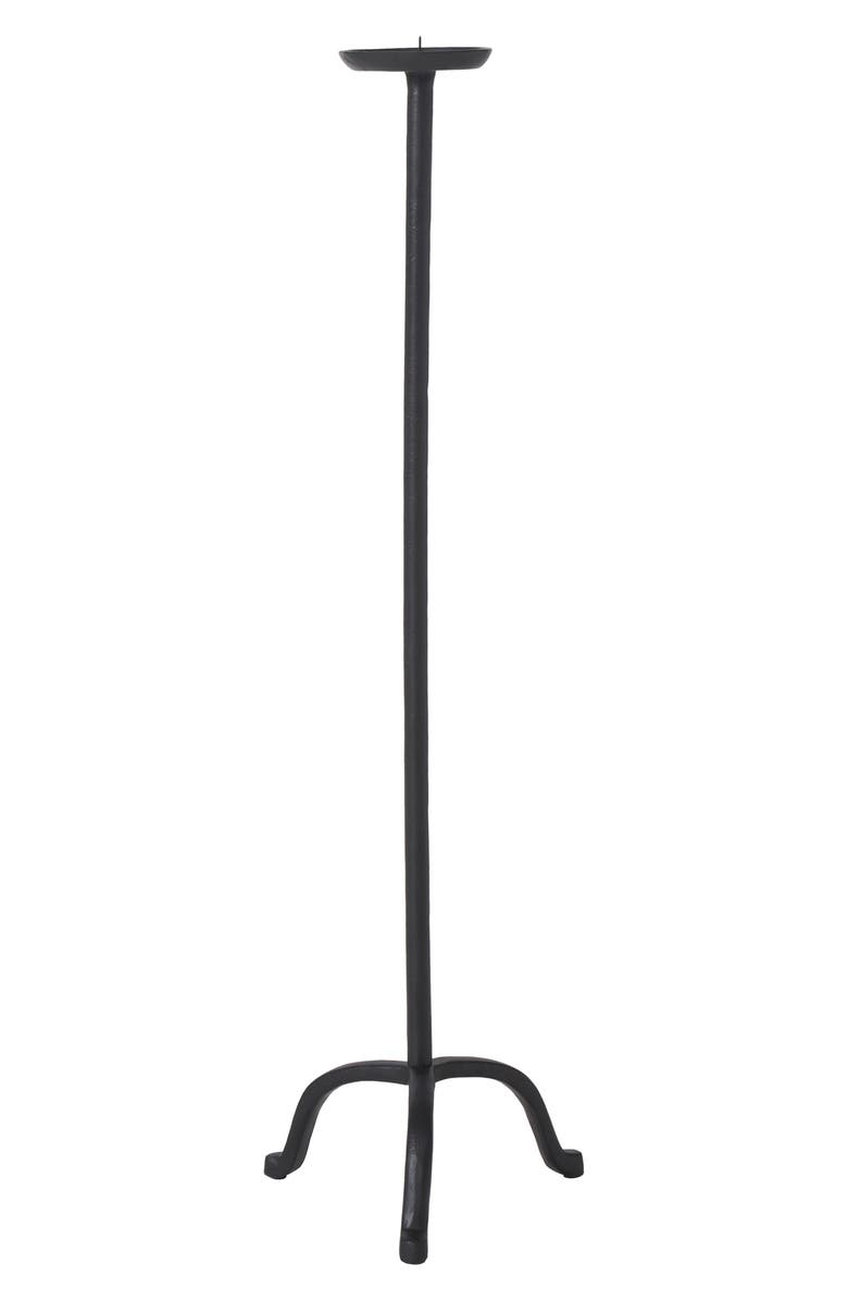 Renwil Large Floor Candle Holder, Main, color, Black