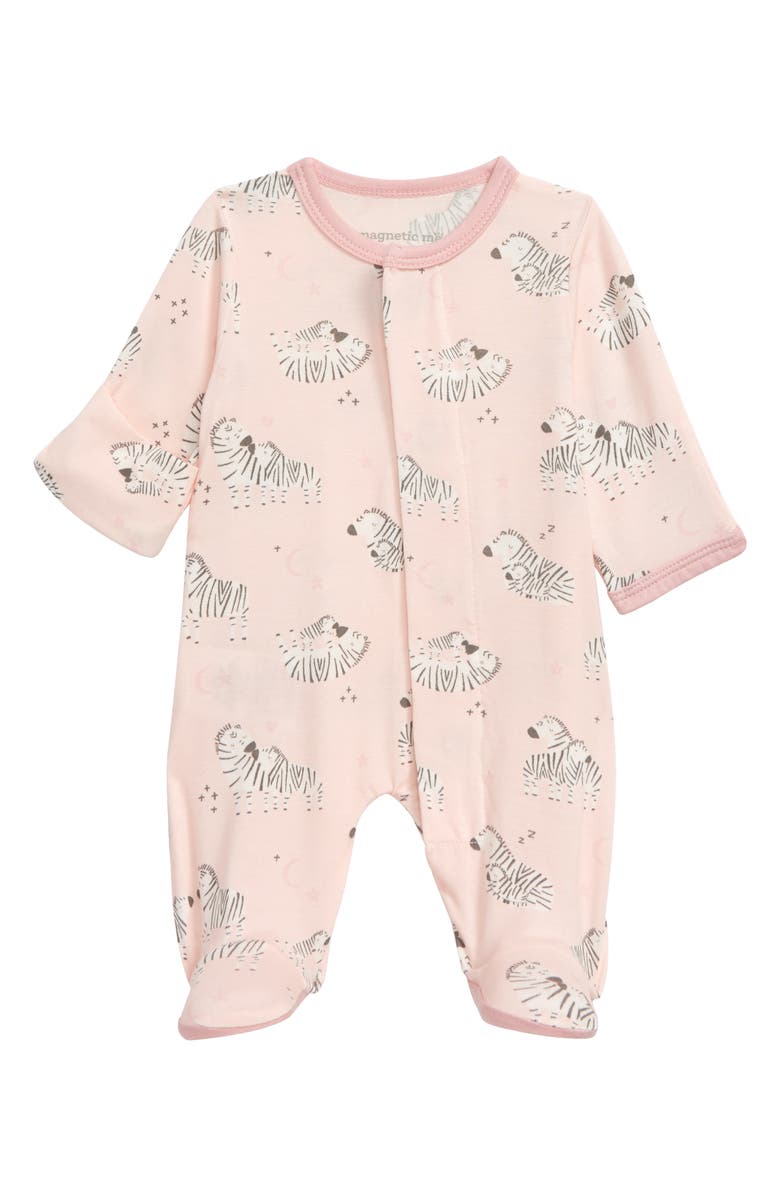 Magnetic Me Little Ones Zebra Footie, Main, color,