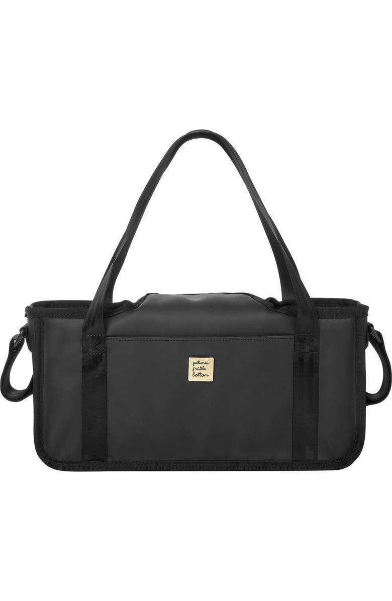 Petunia Pickle Bottom Wander Stroller Caddy, Main, color, Black Matte Leatherette