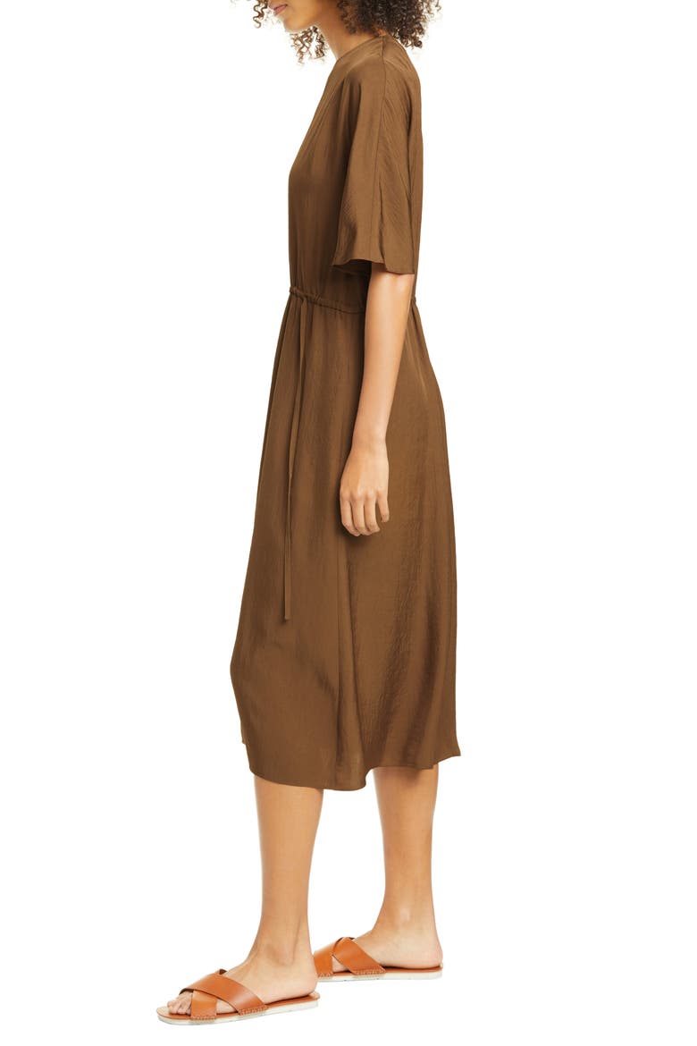 Short Sleeve T-Shirt Dress, Alternate, color, PALO SANTO