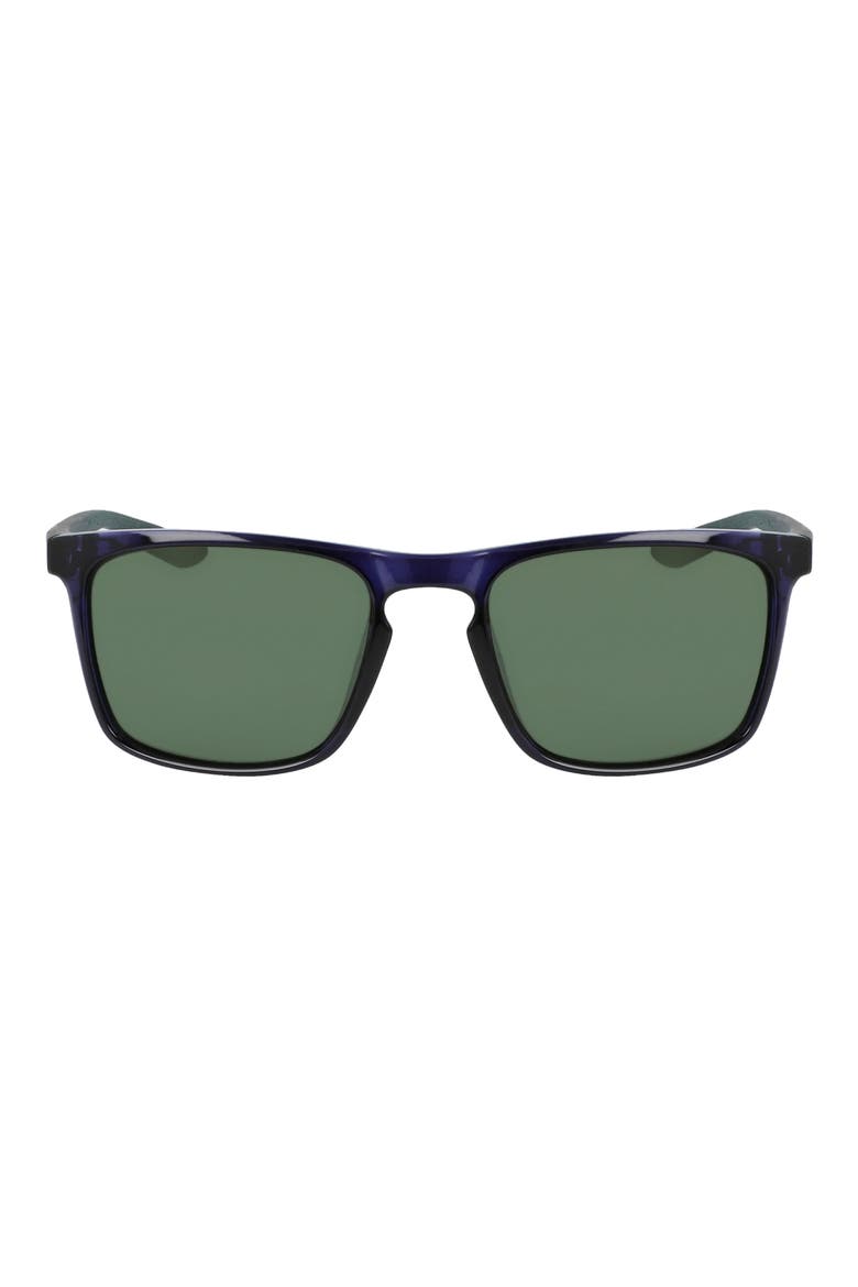 Sky Ascent 55mm Rectangular Sunglasses, Main, color, CONCORD/GREEN