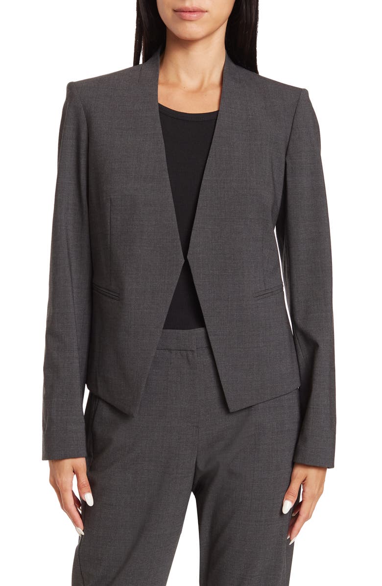 Theory Lanai Sevona Wool Blend Crop Blazer | Nordstrom