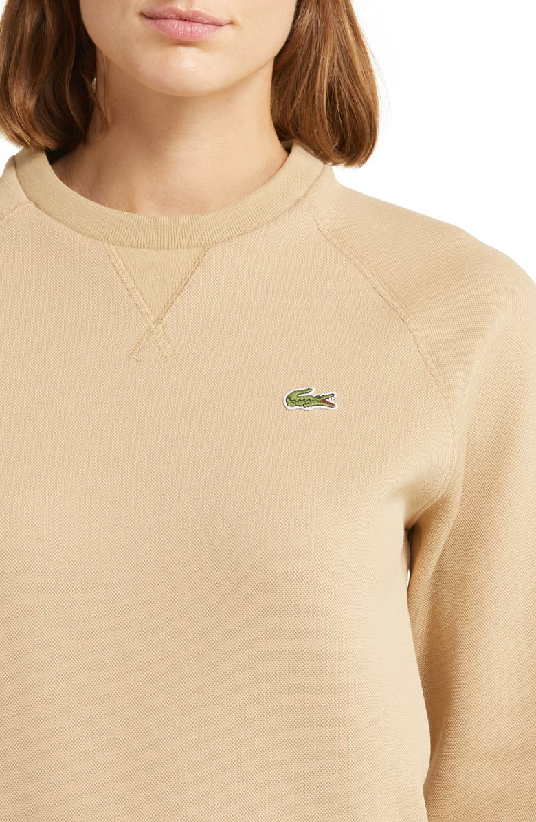 Lacoste x BANDIER Raglan Sleeve Piqué Sweatshirt, Alternate, color,