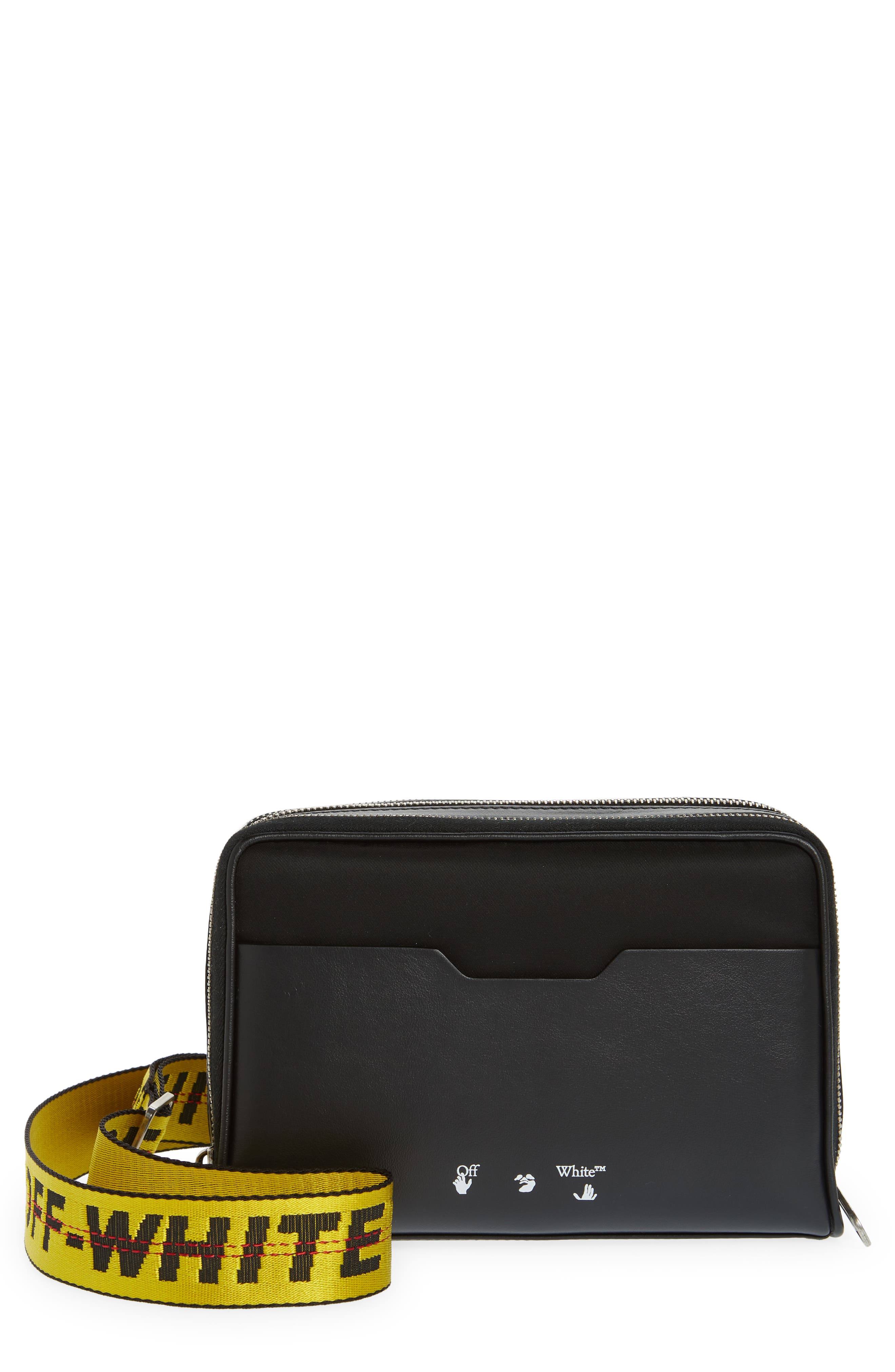 Off-White Logo Nylon Crossbody Bag, Main, color, 