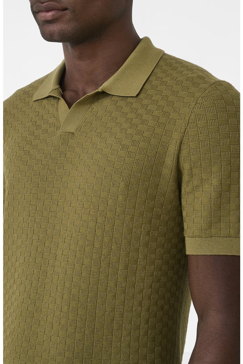 Nerano Slim Knit Polo, Alternate, color, Medium Green
