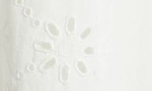 DAMSON MADDER DAMSON MADDER CASSIDY LONG SLEEVE ORGANIC COTTON EYELET MINIDRESS