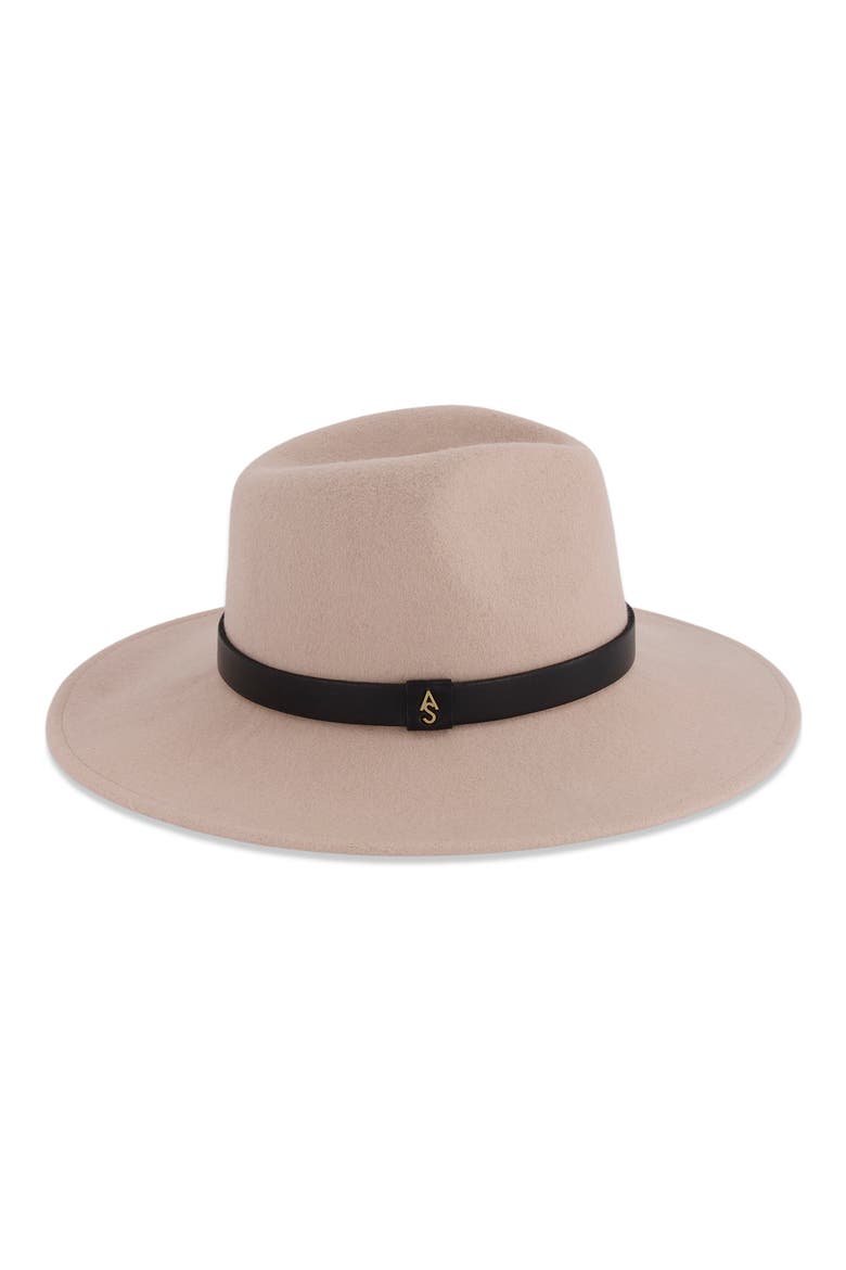 Rivet Logo Fedora, Alternate, color, TAUPE WARM BASS
