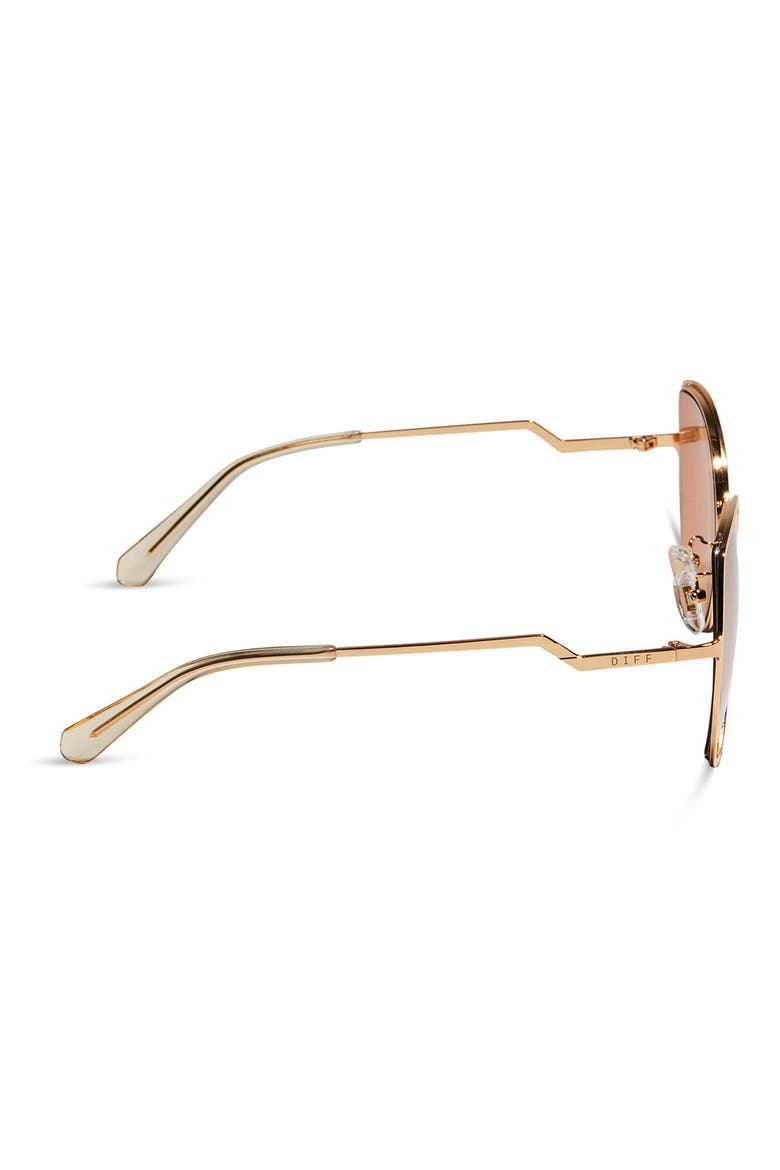 Donna III 53mm Square Sunglasses, Alternate, color, HONEY CRYSTAL FLASH