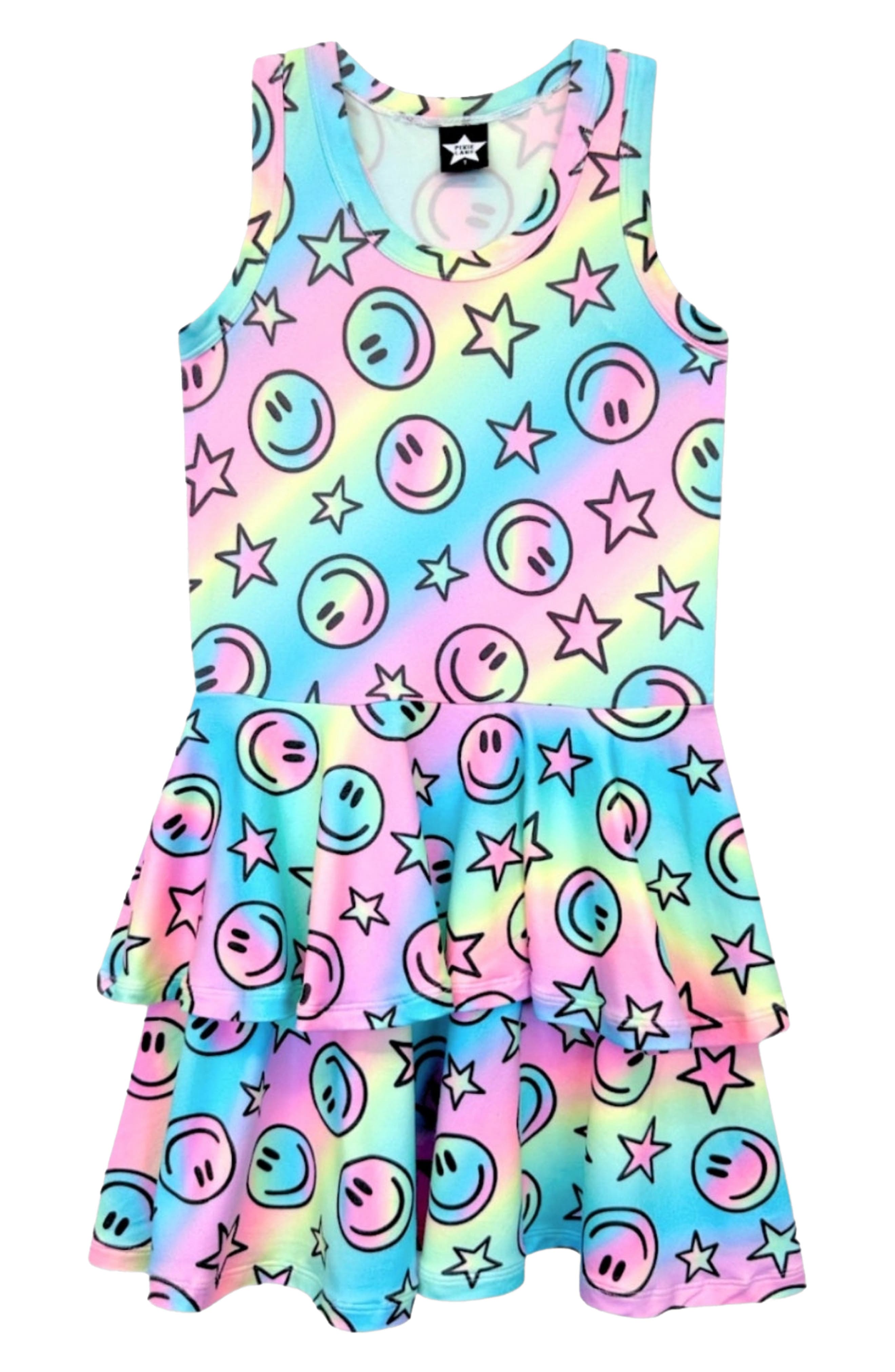 PixieLane Kids' Racerback Ruffle Skirt Dress