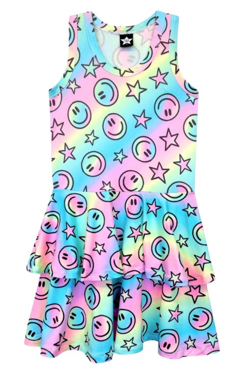 Kids' Racerback Ruffle Skirt Dress (Toddler, Little Kid & Big Kid)