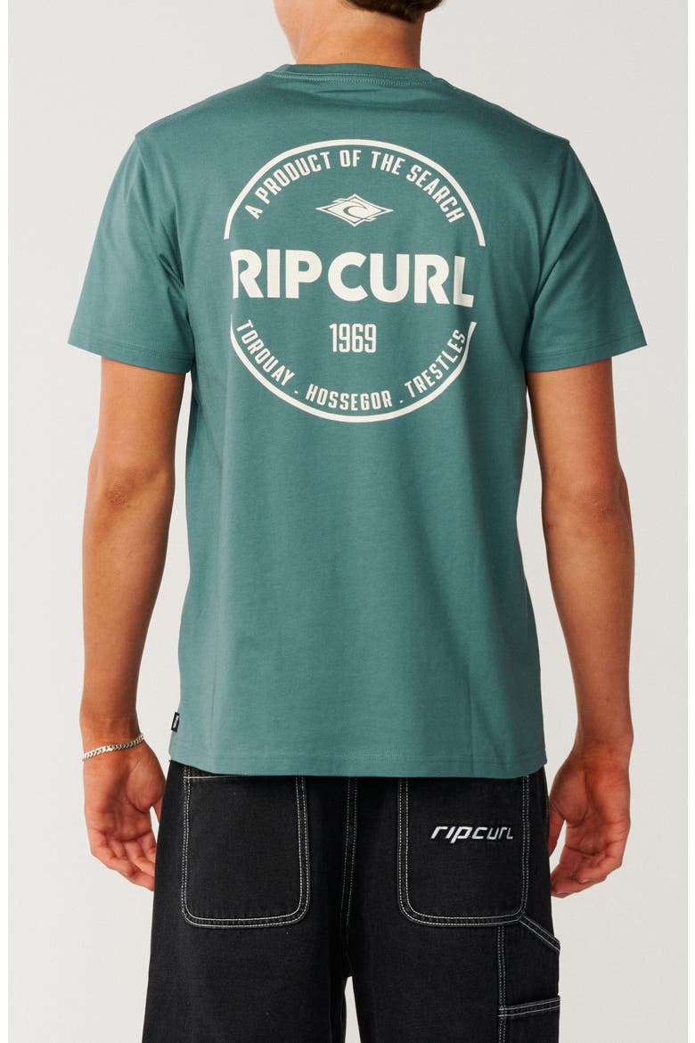 Logo Graphic Cotton T-Shirt, Alternate, color, MUTED GREEN