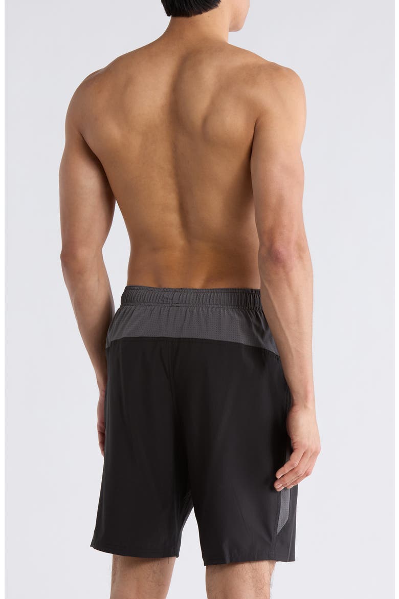 Contend Volley Swim Trunks, Alternate, color, BLACK