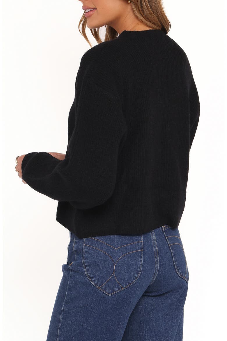 Sybil V-Neck Cardigan, Alternate, color, BLACK