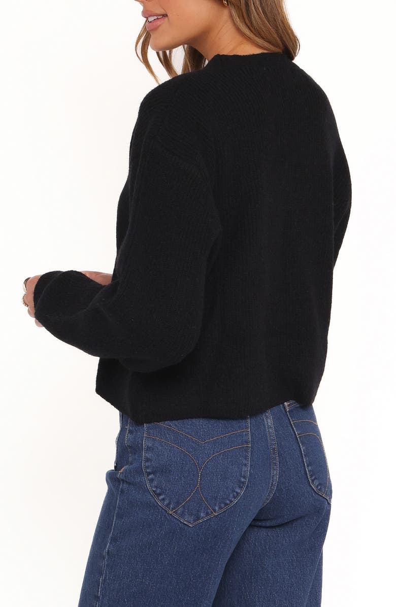 Petal & Pup Sybil V-Neck Cardigan, Alternate, color, Black