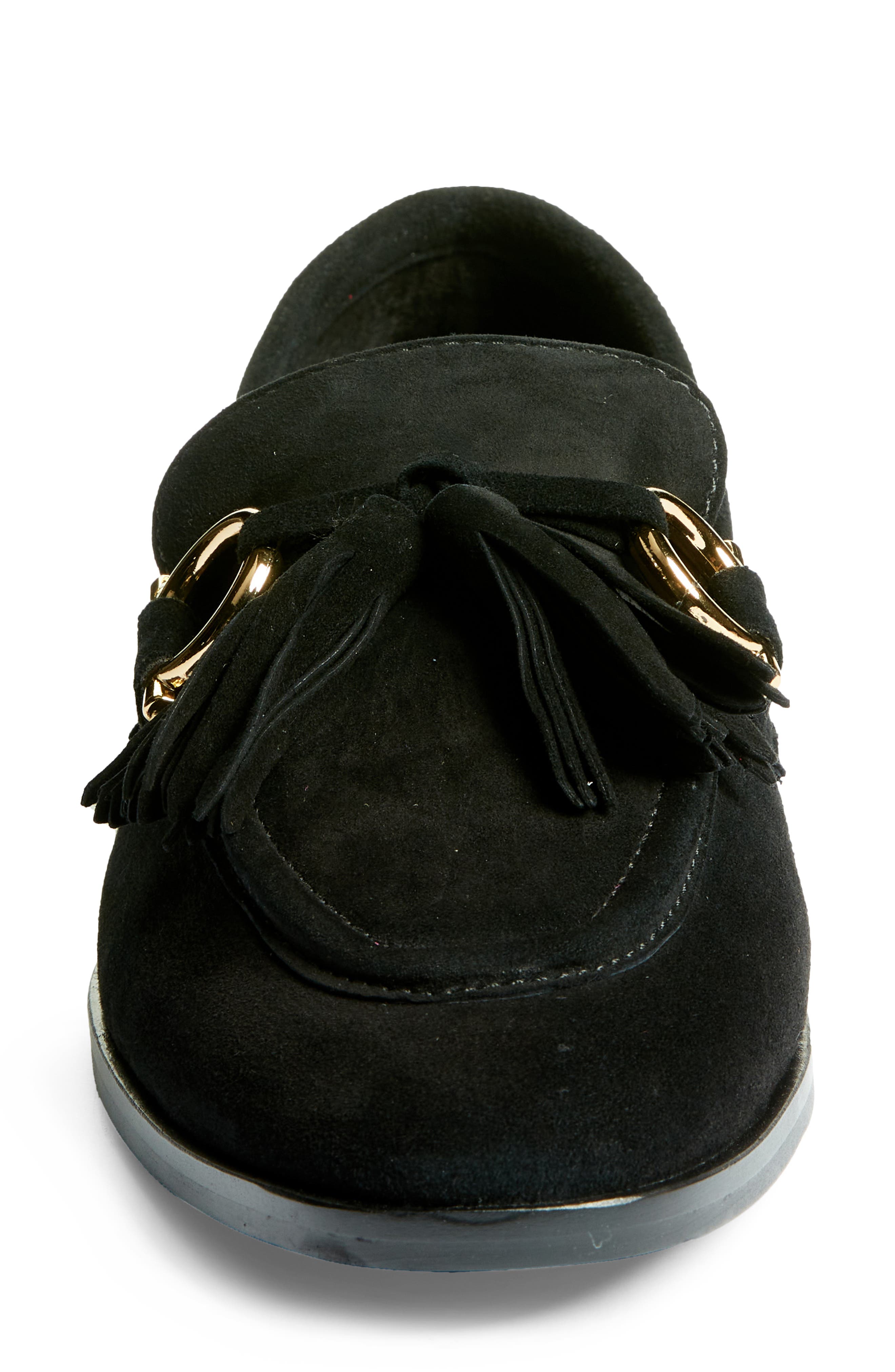 Jeffrey Campbell Velvit Suede Tassel Loafer, Alternate, color, 