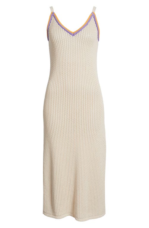 Rip Curl Calca Vadella Cotton Dress In Off White