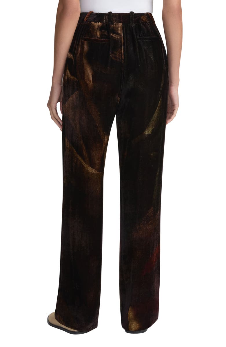 Lafayette 148 New York x Save Venice Gates High Waist Velvet Straight Leg Pants, Alternate, color, 