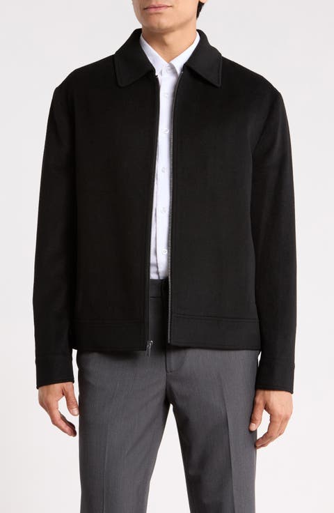 Wool Blend Bomber Jacket