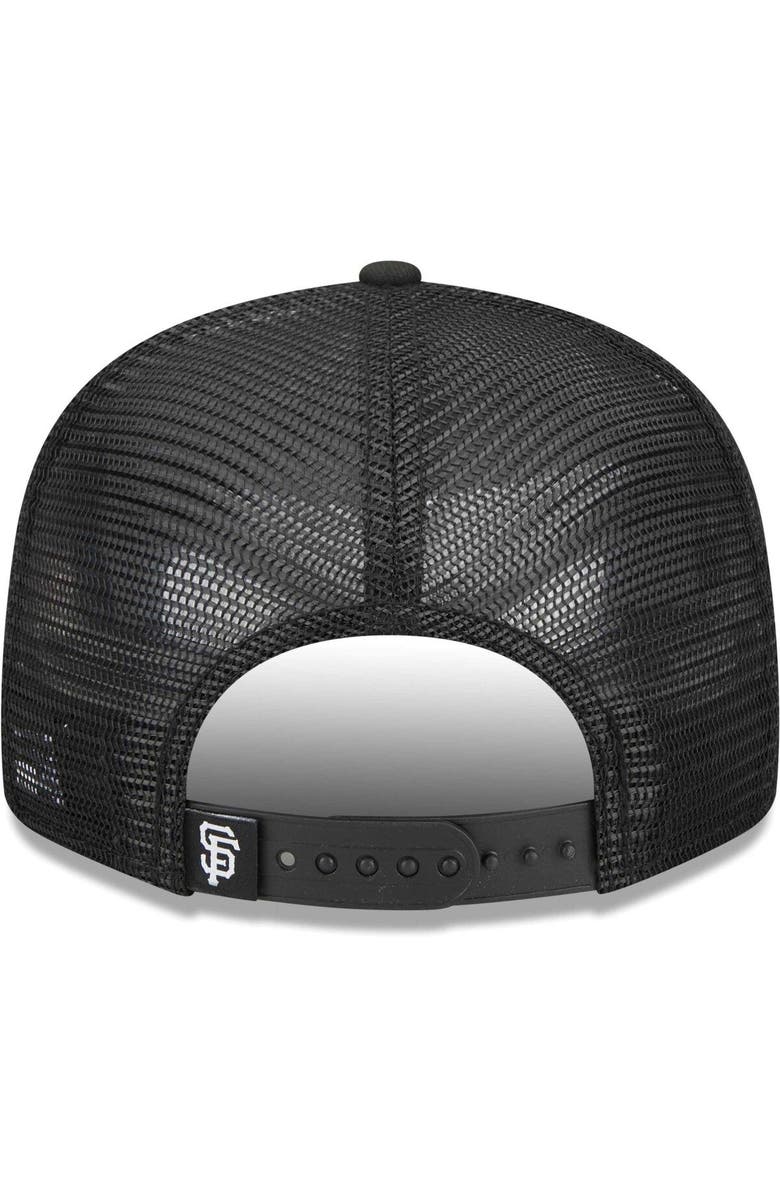 New Era Men's New Era Black San Francisco Giants Street Trucker 9FIFTY Snapback Hat, Alternate, color, 