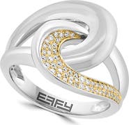 EFFY Sterling Silver Diamond Statement Ring