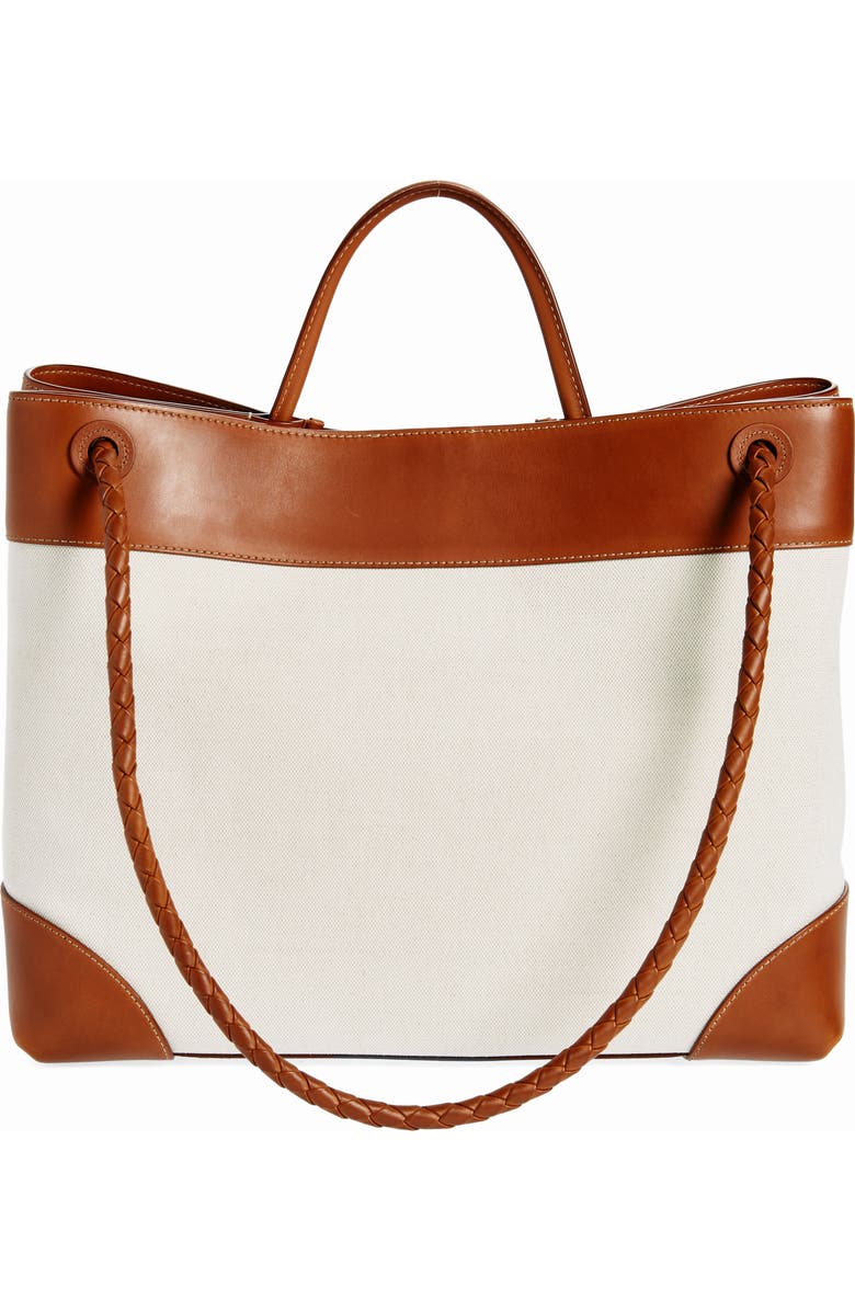 Bottega Veneta Large Andiamo Canvas Handbag, Alternate, color,