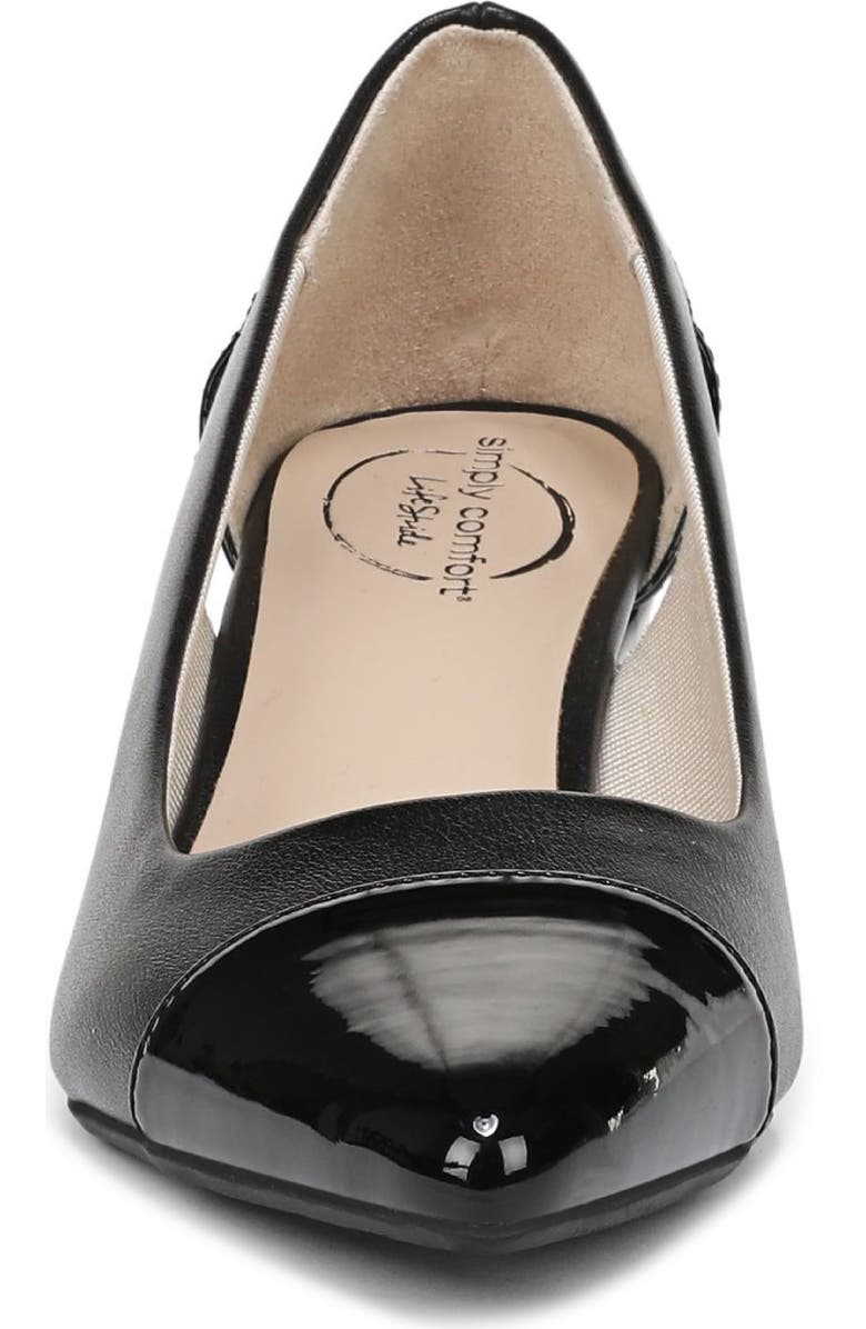 LifeStride Mina Wedge Pointed Toe Pump, Alternate, color, Black