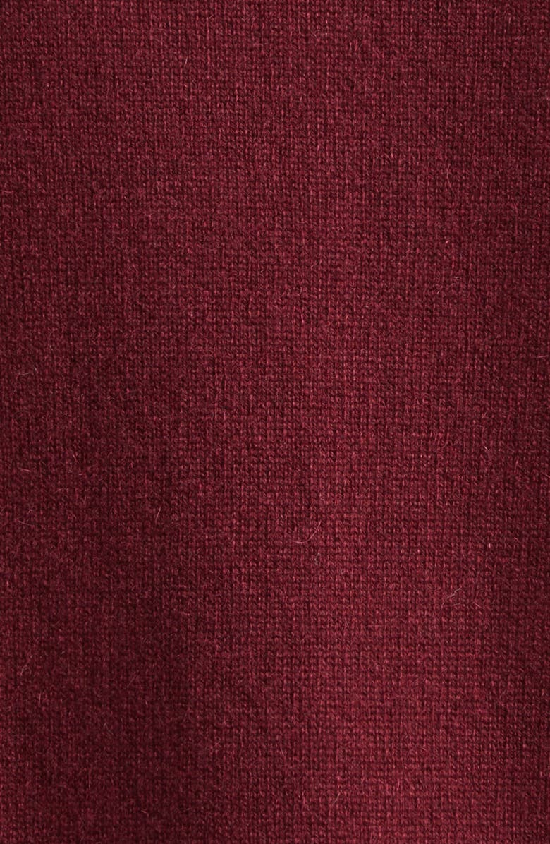 Erdem Floral Embroidered Cashmere Sweater, Alternate, color, Mulberry Red