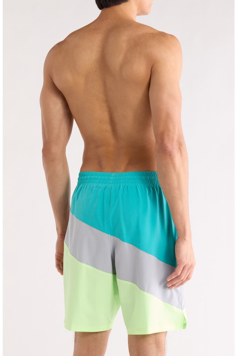 9-Inch Volley Swim Trunks, Alternate, color, DUSTY CACTUS