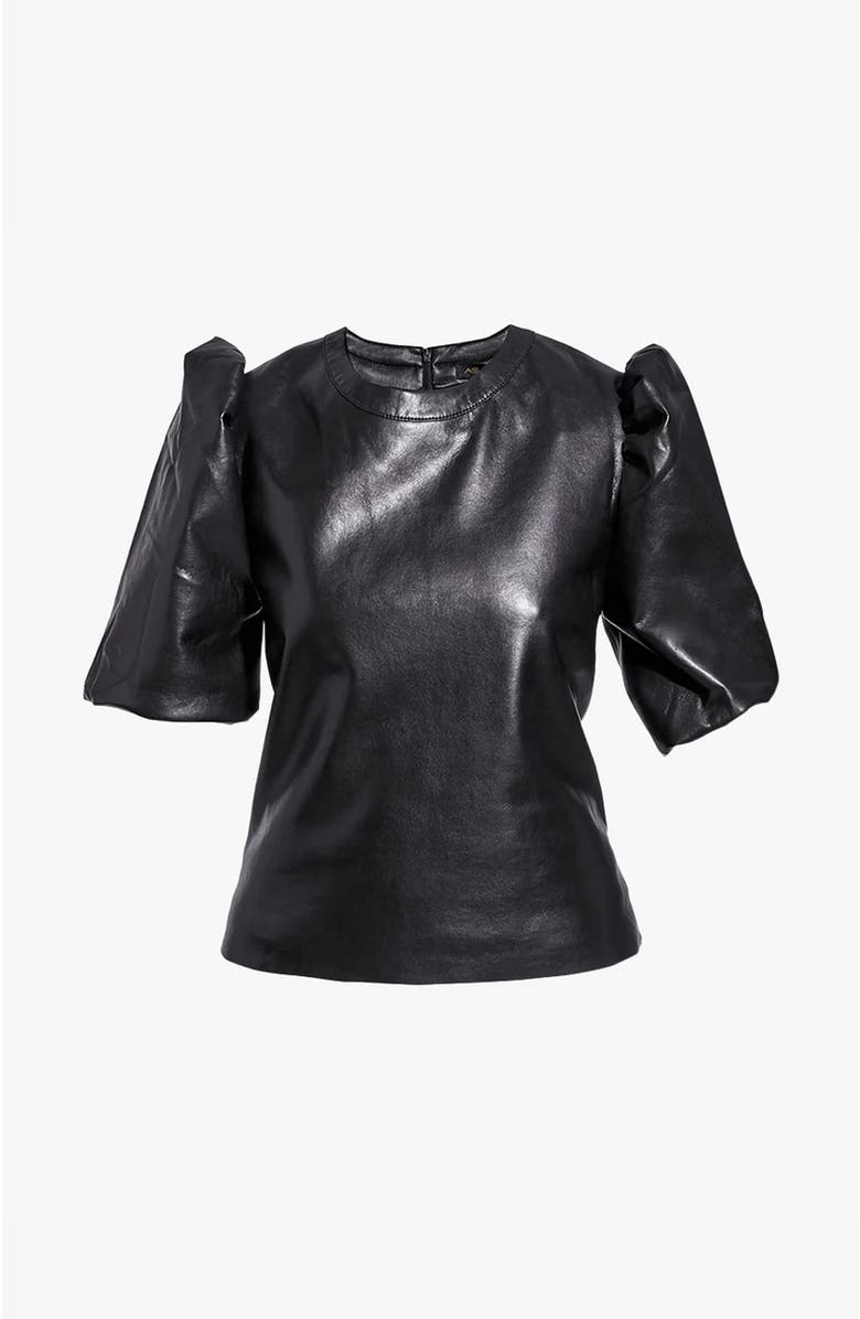 AS by DF Mara Recycled Leather Tee, Alternate, color, 