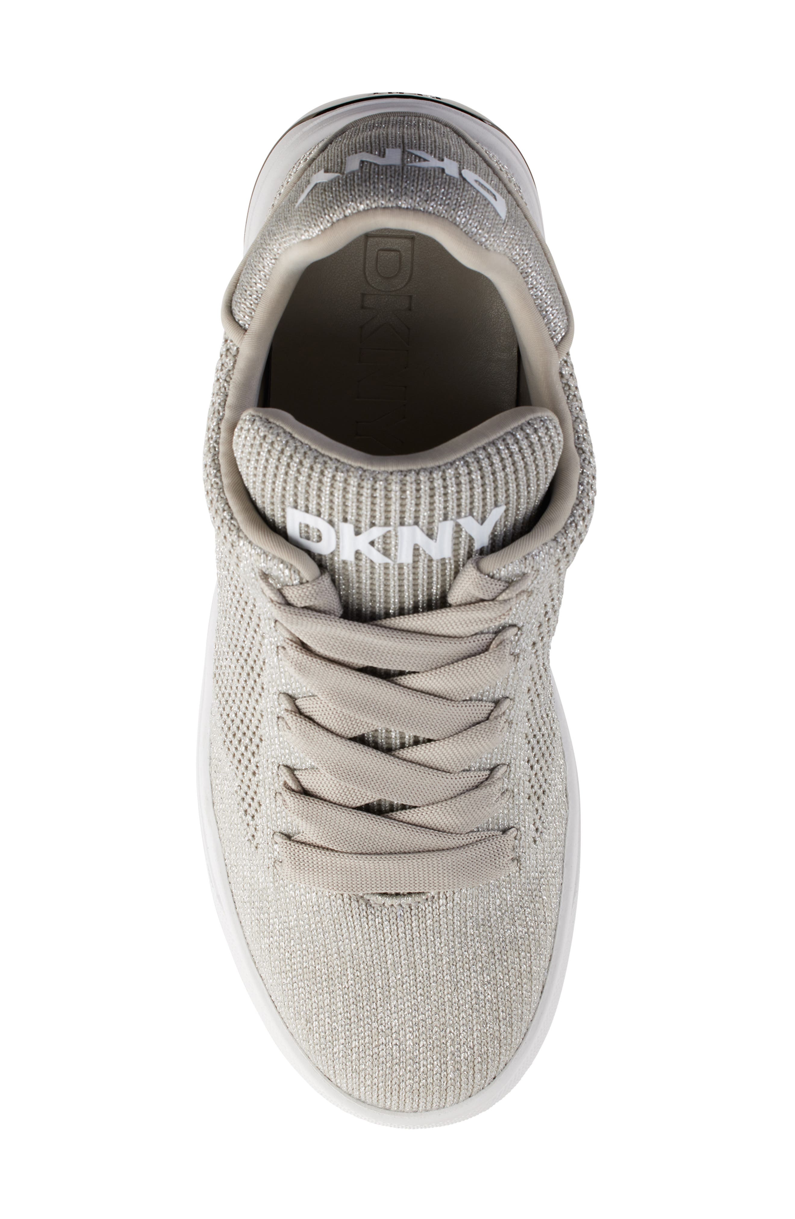 DKNY Abeni Knit Sneaker, Alternate, color, Grey