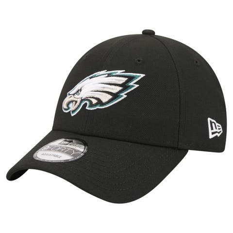 Men's New Era  Black Philadelphia Eagles Core Team 9FORTY Adjustable Hat