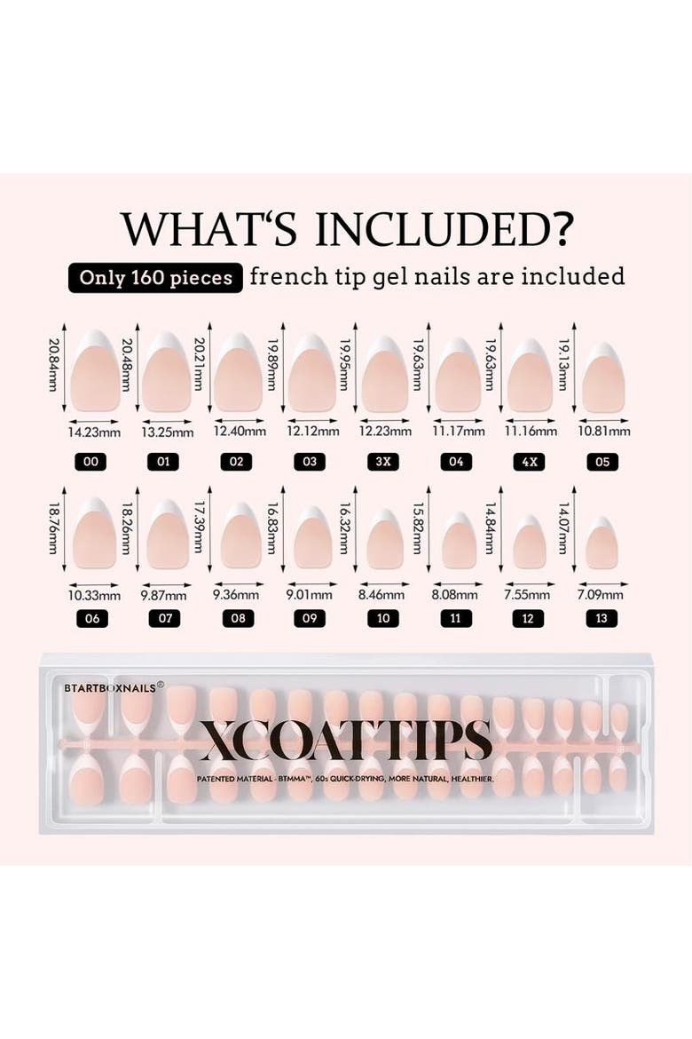 Soft Gel Nails XCOATTIPS® French Collection, Alternate, color, Long Stiletto Pink