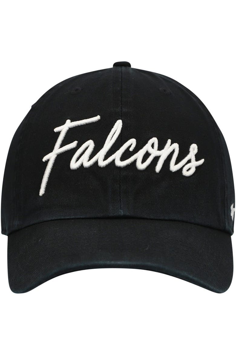 Women's '47 Black Atlanta Falcons Vocal Clean Up Adjustable Hat, Alternate, color, Black