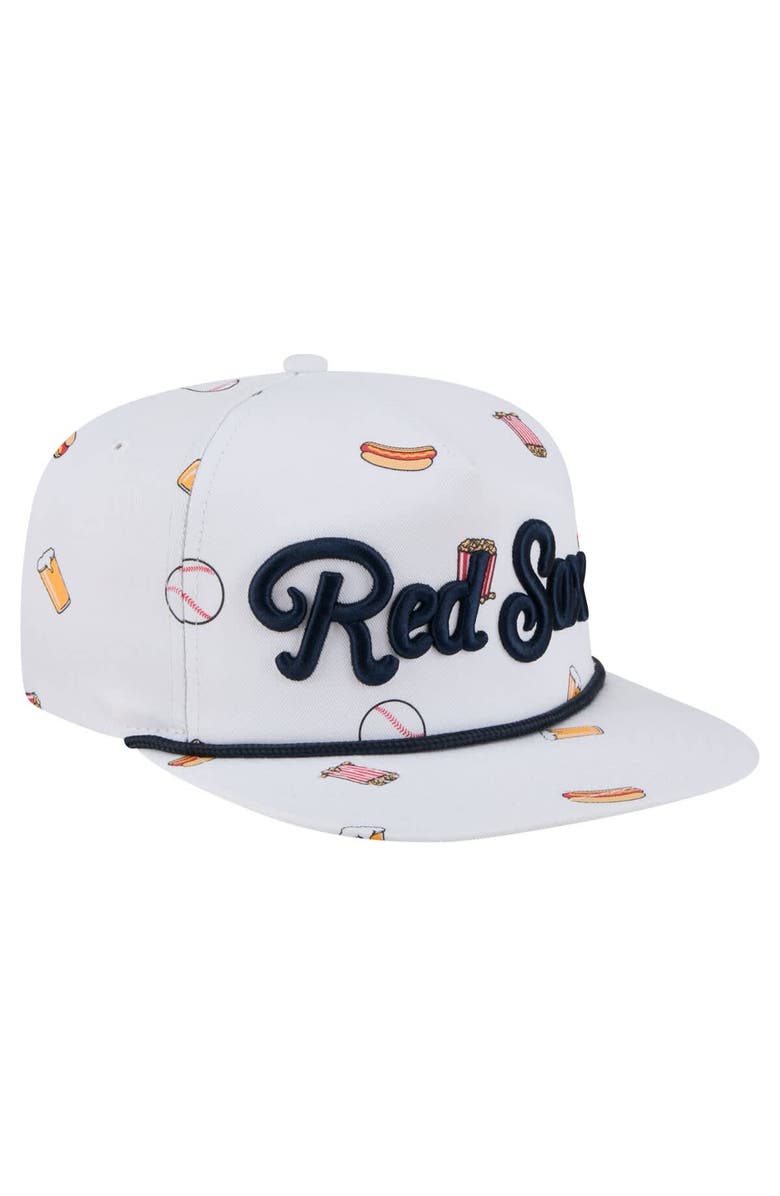 New Era Men's New Era White Boston Red Sox Team Cheer Rope 19TWENTY Adjustable Hat, Alternate, color, White