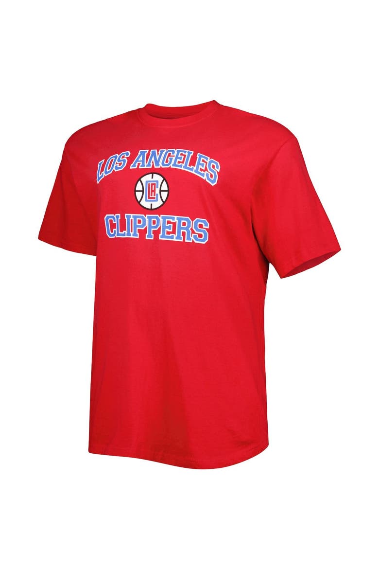Men's Red LA Clippers Big & Tall Heart & Soul T-Shirt, Alternate, color, Red