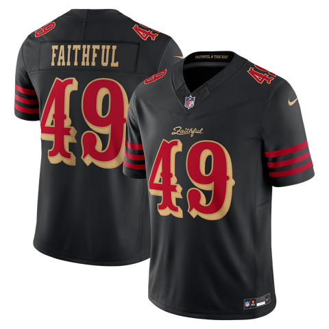 Men's Nike The Faithful Black San Francisco 49ers Rivalries Collection Stitched Limited Jersey
