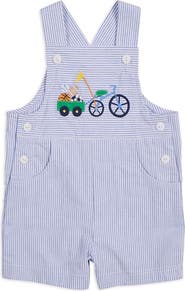 Florence Eiseman Seersucker Shortall With Bike & Sport Balls