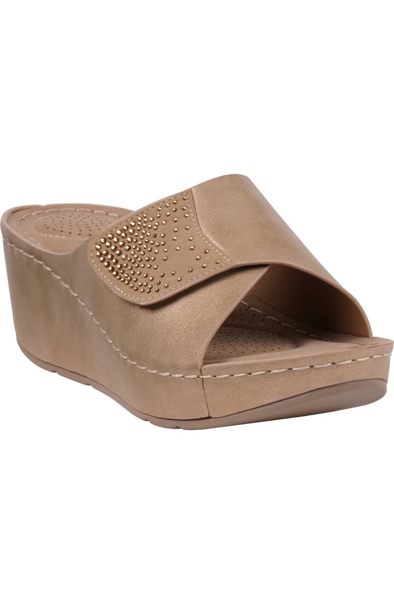 GC SHOES Annora Wedge Sandal, Main, color, Gold