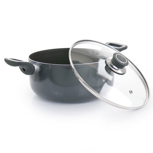 Oster Legacy 8 Piece Aluminum Nonstick Cookware Set In Gray