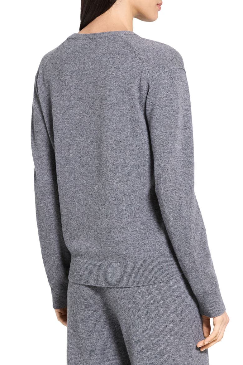 Cashmere Henley Sweater, Alternate, color, LIGHT CHARCOAL