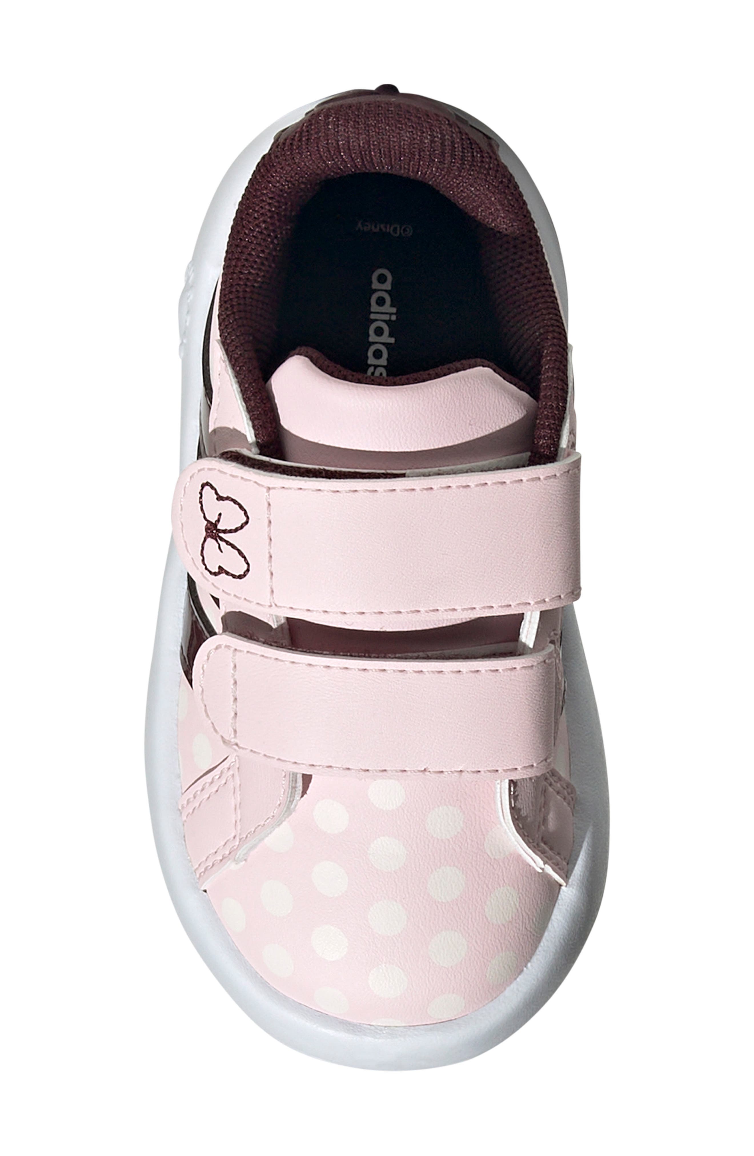 adidas Kids' Grand Court Sneaker, Alternate, color, Pink/ Ruby/ White